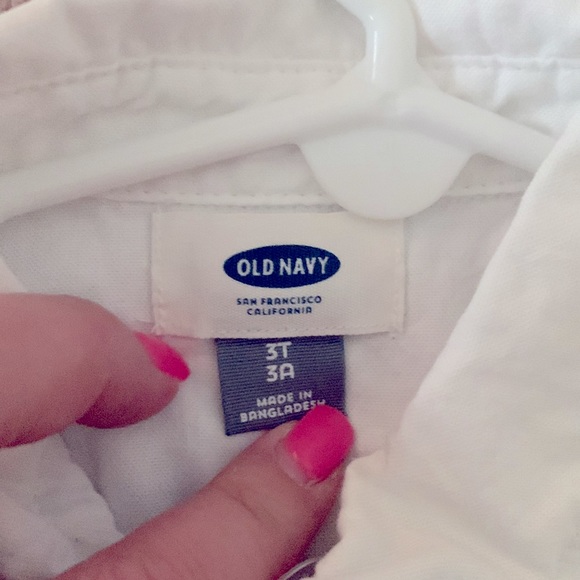 Old Navy Shirts & Tops Nwt White Dress Shirt With Tie Poshmark
